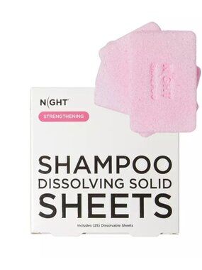 NIGHT Travel Shampoo Dissolving Sheets